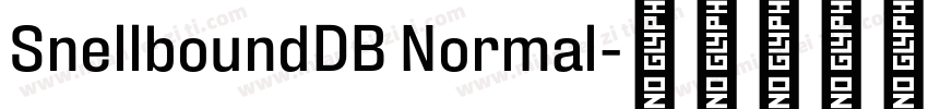 SnellboundDB Normal字体转换